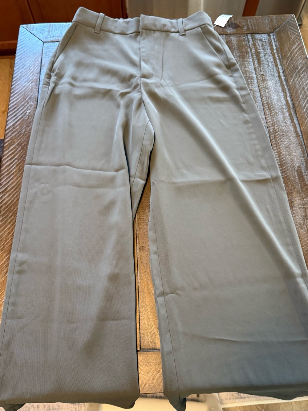 GAP Wide-Leg Trousers in Light Taupe